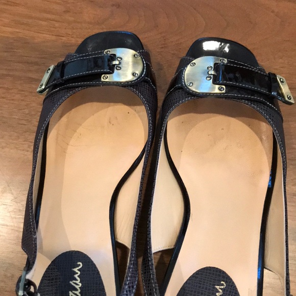 Cole Haan Nike Air Brown Slingback Heels - Picture 3 of 7